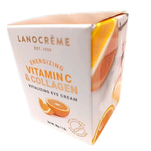 New Zealand Lanocreme Energizing Vitamin C Collagen EYE Cream Sealed 1 oz. - Picture 2 of 6